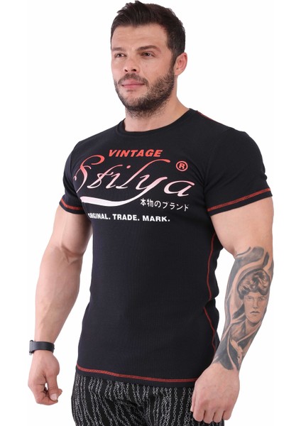 Erkek T-Shirt Slim Fit Stilya 2896