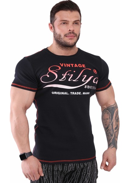 Erkek T-Shirt Slim Fit Stilya 2896