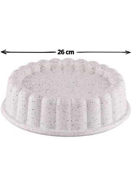 Döküm Tart Kalıbı Krem 26 cm.