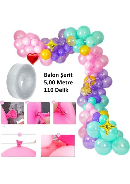 Balon Zincir Aparatı 5.00 Metre Uzunluk ve 110 Balonluk