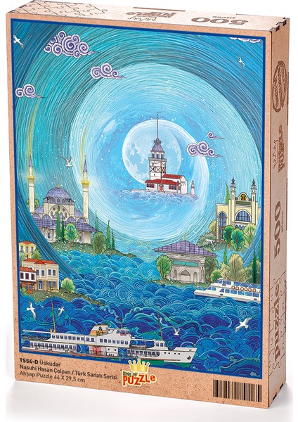 Üsküdar - Nasuhi Hasan Çolpan Ahşap Puzzle 500 Parça