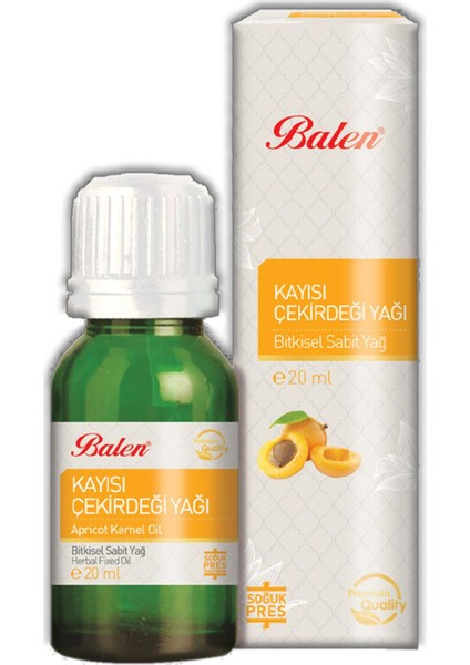 Kayısı Çekirdeği Yağı Soğuk Pres 20 ml 4 Lü