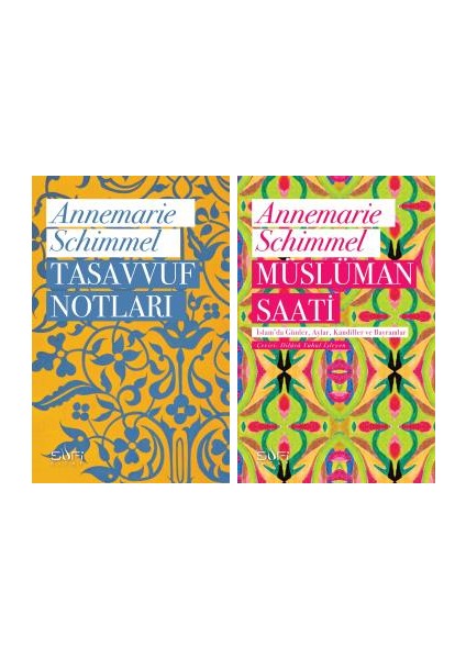 Anne-Marie Schimmel 2 Kitap Tasavvuf Seti / Tasavvuf Notları - Müslüman Saati