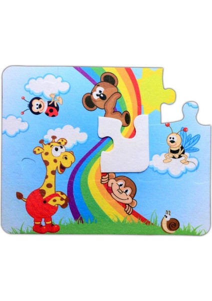 Gökkuşağı 3+ Keçe Yapboz - 3 Yaş Puzzle T42