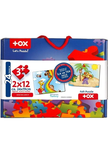 Gökkuşağı 3+ Keçe Yapboz - 3 Yaş Puzzle T42