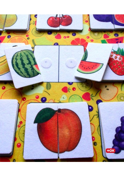 ( Meyveler ) Parça - Bütün Eşleşmeler Keçe Cırtlı Aktivite Sayfası - Çocuk Etkinlik , Eğitici modelleri