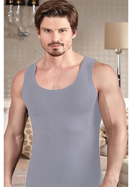 Erkek Renkli Askılı Penye Atlet 6'lı Paket - 122