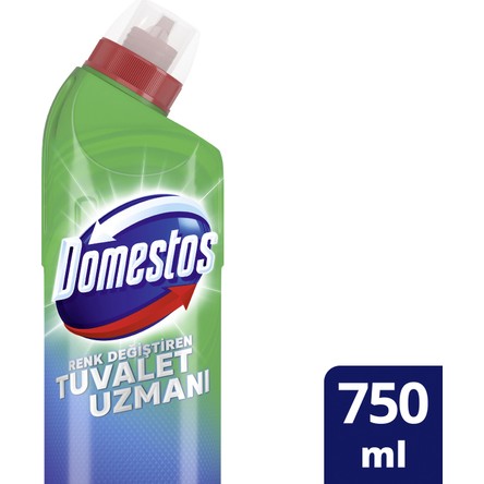 Domestos Tuvalet Temizleyici Renk Değiştiren Tuvalet Uzmanı Kireç Çözücü 750 ML 1 Adet