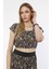 Alexandergardı Desenli Crop Top (B21-31100) 2