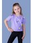 Toontoy Kız Çocuk Crop Model Neon Baskılı Tişört 1
