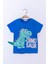 Toontoy Erkek Çocuk Kabartmalı Dinazor Baskılı Tişört 1