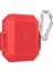 - Apple Airpods 1. Nesil - Kılıf Darbelere Karşı Dayanıklı Koruyucu Silikon Kılıf Airbag 09 - Kırmızı - T11297 1