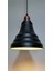 vintage,rustik,retro mutfak,oda,cafe,oteller için siyah 1xe27 metal sarkıt avize çap:23cm 1