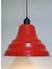retro,vintage mutfak,oda,cafe,oteller için kırmızı 1xe27 metal sarkıt avize çap:27cm 1