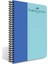 Faber Bicolor A4 100 Yaprak Pp Kapak Spiralli Çizgili Defter Mavi 1