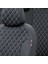 Honda Cr-V 2007-2012 Özel Üretim Koltuk Kılıfı Madrid Design Deri Siyah - Beyaz 3