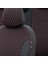 Nissan X-Trail 2007-2014 Özel Üretim Koltuk Kılıfı Amsterdam Design Deri Siyah - Kırmızı 3
