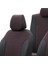 Nissan X-Trail 2007-2014 Özel Üretim Koltuk Kılıfı Amsterdam Design Deri Siyah - Kırmızı 4