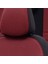 Skoda Octavia 2021-SONRASI Özel Üretim Koltuk Kılıfı Original Design Kırmızı - Siyah 5