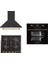 Black New Rustic Ankastre Set ( 6008 - S R640 - D021 ) 1