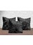 Alban Home Albanhome Füme Taş Görünümlü Üçlü Yastık Kılıfı Seti 1