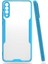 - Huawei P30 Lite - Kılıf Kenarı Renkli Arkası Şeffaf Parfe Kapak - Mavi - T15332 1