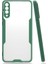 - Huawei P30 Lite - Kılıf Kenarı Renkli Arkası Şeffaf Parfe Kapak - Koyu Yeşil - T15332 1