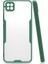 - Xiaomi Redmi 9C - Kılıf Kenarı Renkli Arkası Şeffaf Parfe Kapak - Koyu Yeşil - T15402 1