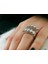 1,25 Karat Görünümlü Pırlanta 5 Taş Yüzük 0423R0123 5