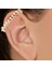 Renkli Taşlı Uzun Ear Cuff Sıkıştırma Küpe EK36RNK 3