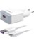 Google Pixel 5 Uyumlu Type-C Girişli Hızlı Şarj Cihazı Seti Adaptör+Kablo Q32 3.0A Beyaz 1