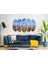 Mor Sarı Çiçekler Mdf TABLO-0805 2