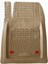 Teamcar Safir Ford Focus 1 1998-2004 Bej Derin Havuzlu 3D Paspas 2