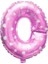 Folyo Balon O Harf Pembe Kalpli 40CM 1