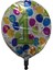 Folyo Balon Rakam 1 Balonlu 18'' 1