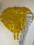 Kalp Folyo Balon Gold Püsküllü 2