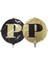 Folyo Balon Harf P Gold-Siyah 18'' 1