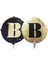 Folyo Balon Harf B Gold-Siyah 18'' 1