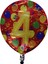 Folyo Balon Rakam 4 Balonlu 18'' 1