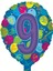 Folyo Balon Rakam 9 Balonlu 18'' 1