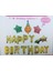 Folyo Balon Harf Happy Birtyhday Set Gold 40CM 1
