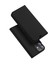 Apple iPhone 12 Mini Kılıf Mıkantıslı Kapaklı Flip Cover Kılıf Skin x Series Flip Case AL-33932 Siyah 1