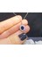 Çift Sıra Pırlanta ve Oval Safir Taşlı Anturaj Kolye 0423P0028 3