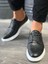 Orya Knack Klasik Erkek Ayakkabı 001 Siyah (Beyaz Taban)