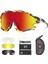 Polarize Anti-Uv Outdoor 4 Lens Ultra Hafif Spor Motorsiklet Bisiklet Güneş Gözlüğü 1