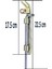 FS150 Yaylı Ferforje Sürgü Demir Kapı Sürgüsü 150 mm 3