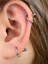 2 Adet Spiral Burgu Model Titanyum Piercing 2