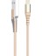 BX-IP01C Güçlendirimiş Apple Lightning Şarj ve Data Kablosu Gold 1 Metre 1