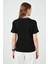 Yakası Baskılı Bisiklet Yaka Basic Örme T Shirt Kadın T Shirt 5864054 4