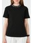 Yakası Baskılı Bisiklet Yaka Basic Örme T Shirt Kadın T Shirt 5864054 5